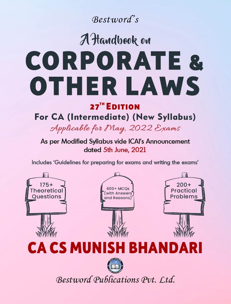 bestword's-a-handbook-on-corporate-and-other-laws---by-ca-cs-munish-bhandari---27th-edition---for-ca-(intermediate)-may-2022-exams-(new-syllabus)