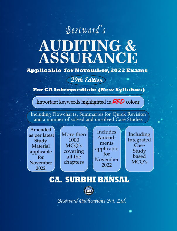 bestword's-auditing-and-assurance---by-ca-surbhi-bansal---29th-edition---for-ca-(intermediate)-november-2022-exams-(new-syllabus)